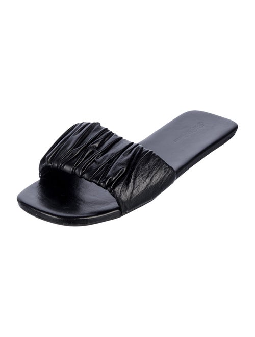 Saks Fifth Avenue Leather Slides