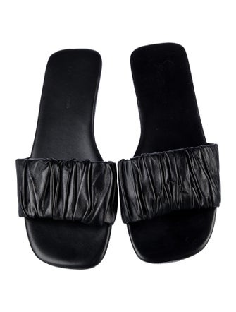 Saks Fifth Avenue Leather Slides