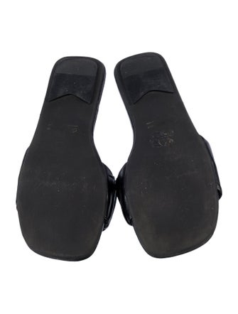 Saks Fifth Avenue Leather Slides