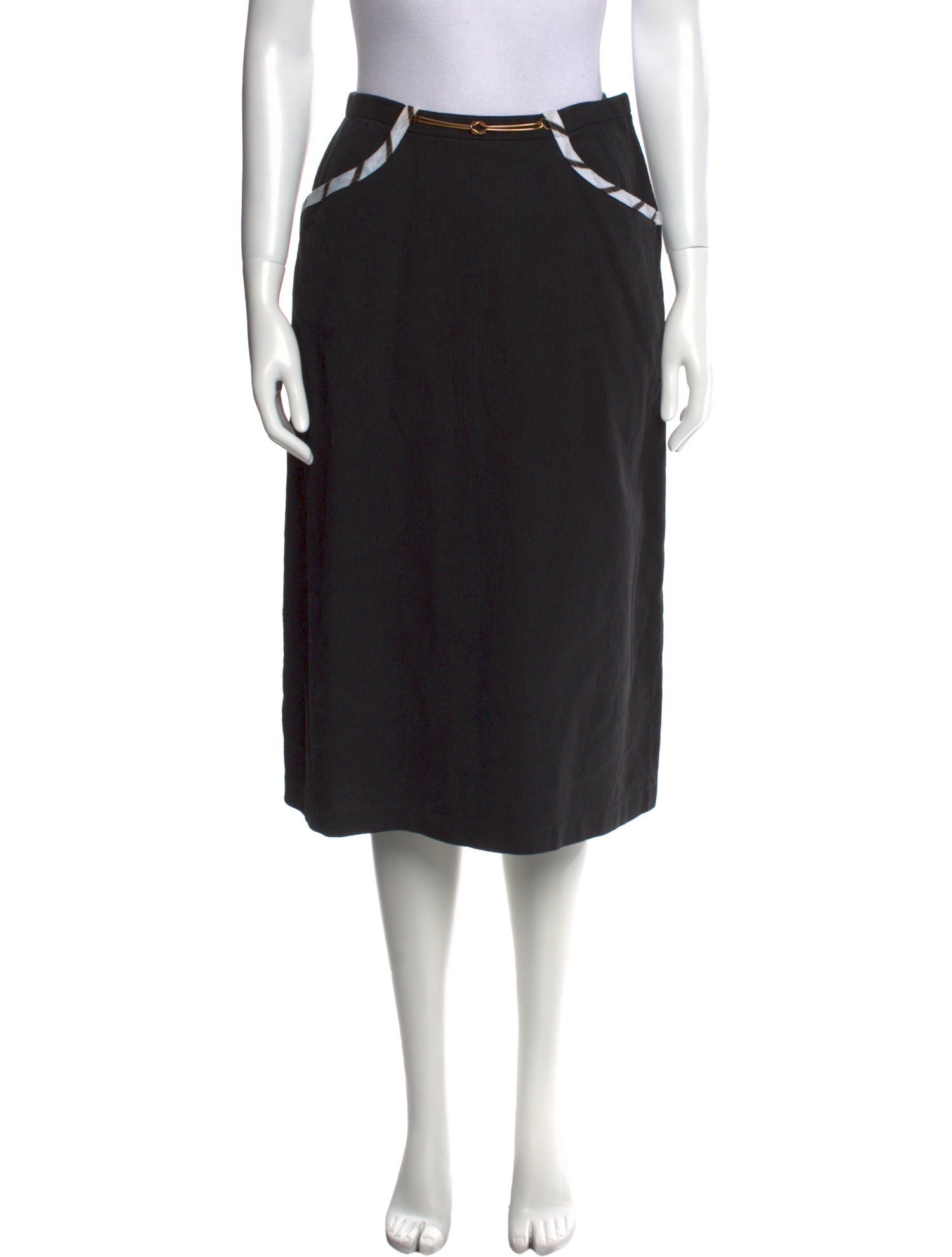 Saks Fifth Avenue Chain-Link Accents Knee-Length Skirt
