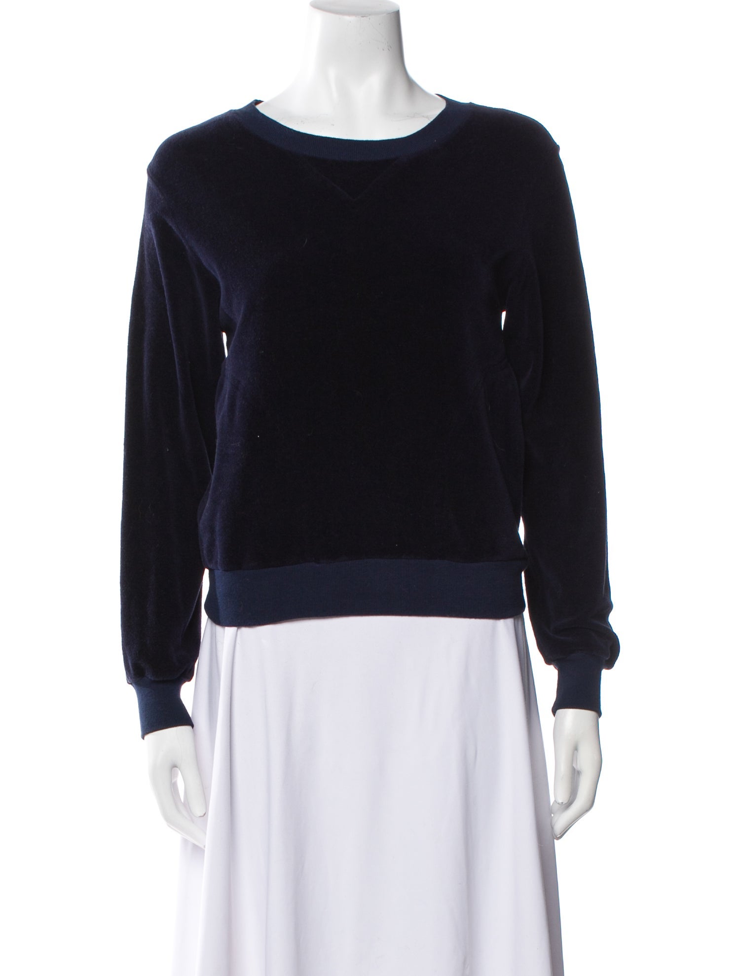 Saks Fifth Avenue Bateau Neckline Long Sleeve Sweatshirt