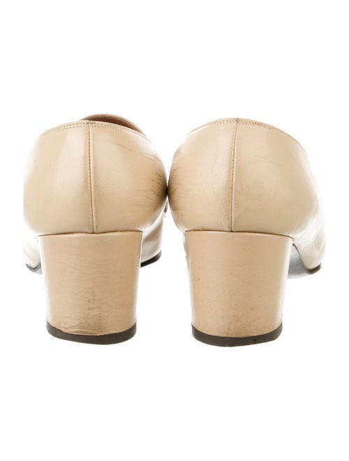 Saks Fifth Avenue Leather Chain-Link Accents Pumps