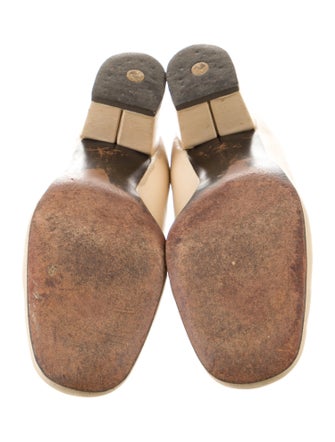 Saks Fifth Avenue Leather Chain-Link Accents Pumps