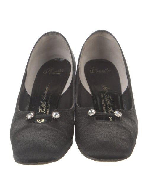 Saks Fifth Avenue Satin Crystal Embellishments Pumps