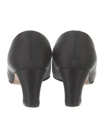 Saks Fifth Avenue Satin Crystal Embellishments Pumps