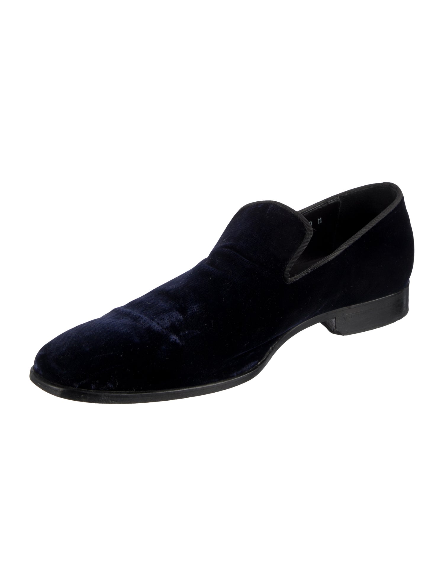 Saks Fifth Avenue Velvet Grosgrain Trim Slippers