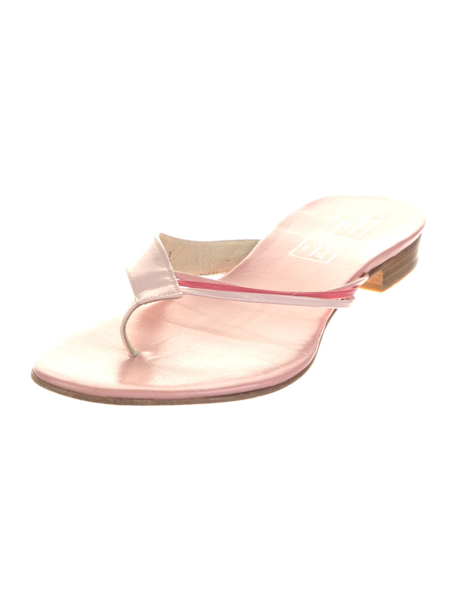 Saks Fifth Avenue Leather Slides