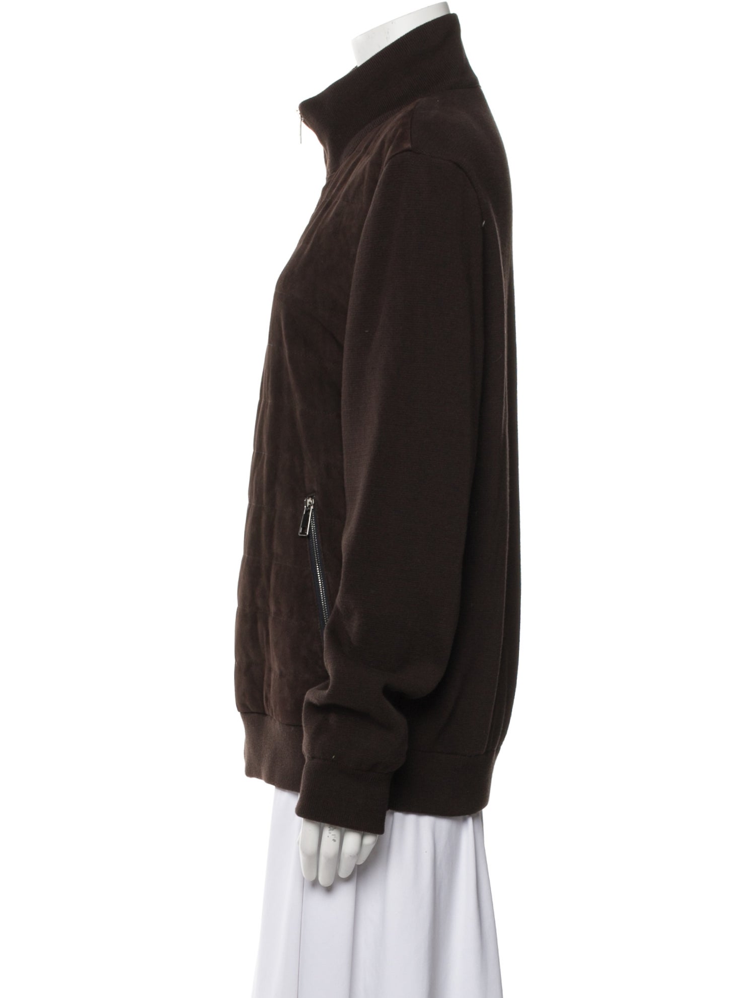 Saks Fifth Avenue Suede Down Jacket