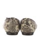 Saks Fifth Avenue Snakeskin Animal Print Ballet Flats