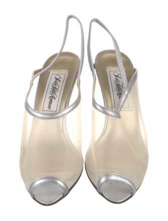Saks Fifth Avenue Canvas Slingback Pumps