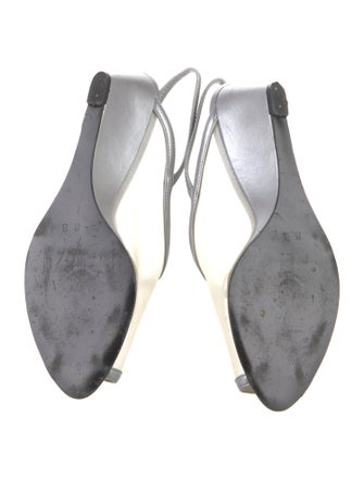 Saks Fifth Avenue Canvas Slingback Pumps