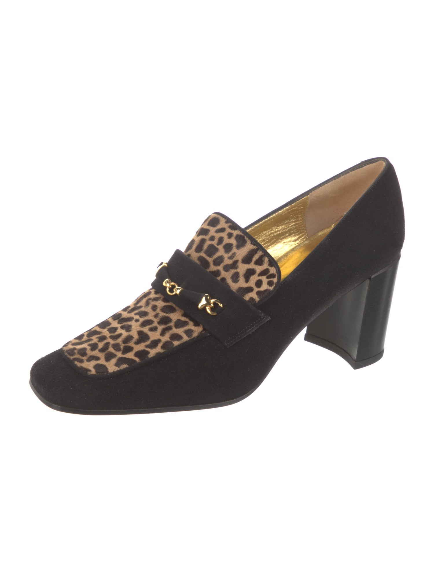 Saks Fifth Avenue Suede Animal Print Pumps
