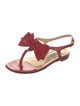 Saks Fifth Avenue Patent Leather T-Strap Sandals