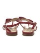 Saks Fifth Avenue Patent Leather T-Strap Sandals