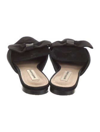Saks Fifth Avenue Suede Bow Accents Mules