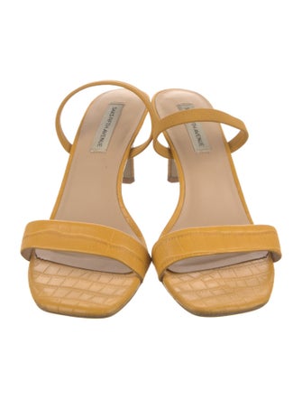 Saks Fifth Avenue Leather Slides