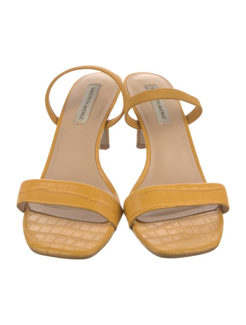 Saks Fifth Avenue Leather Slides