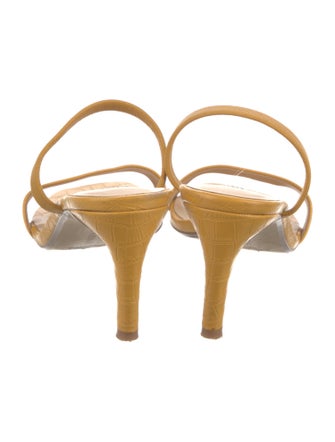 Saks Fifth Avenue Leather Slides