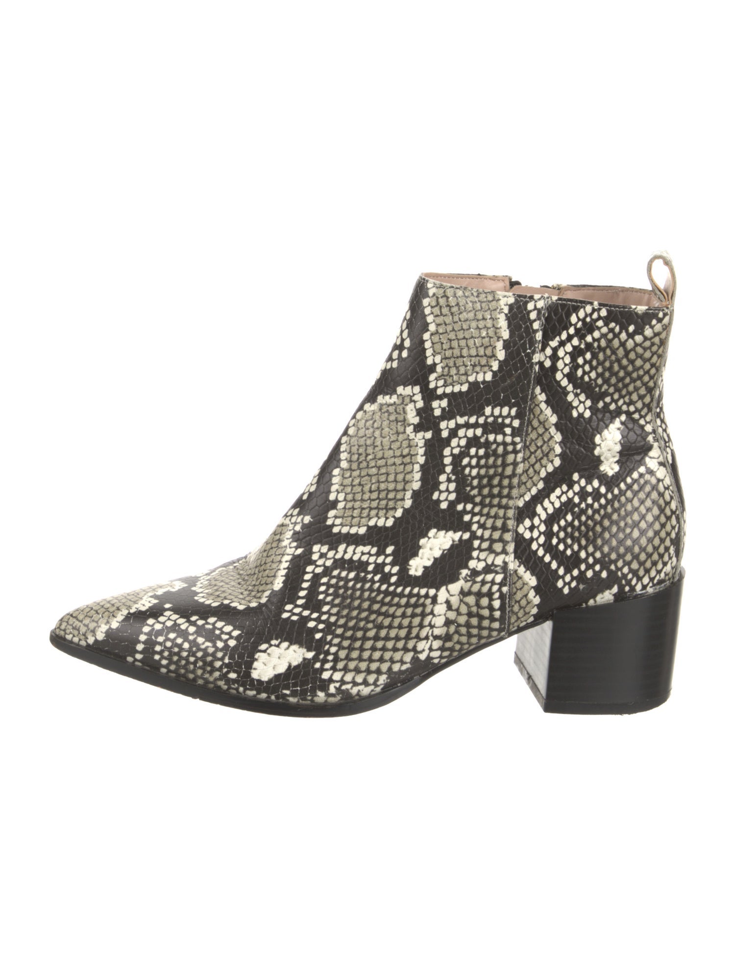 Saks Fifth Avenue Leather Animal Print Boots