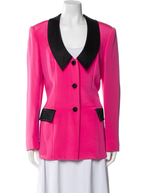 Saks Fifth Avenue Silk Colorblock Pattern Evening Jacket