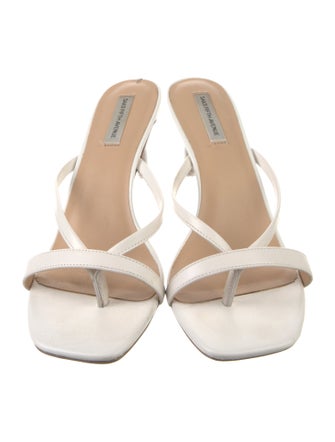 Saks Fifth Avenue Leather Slides