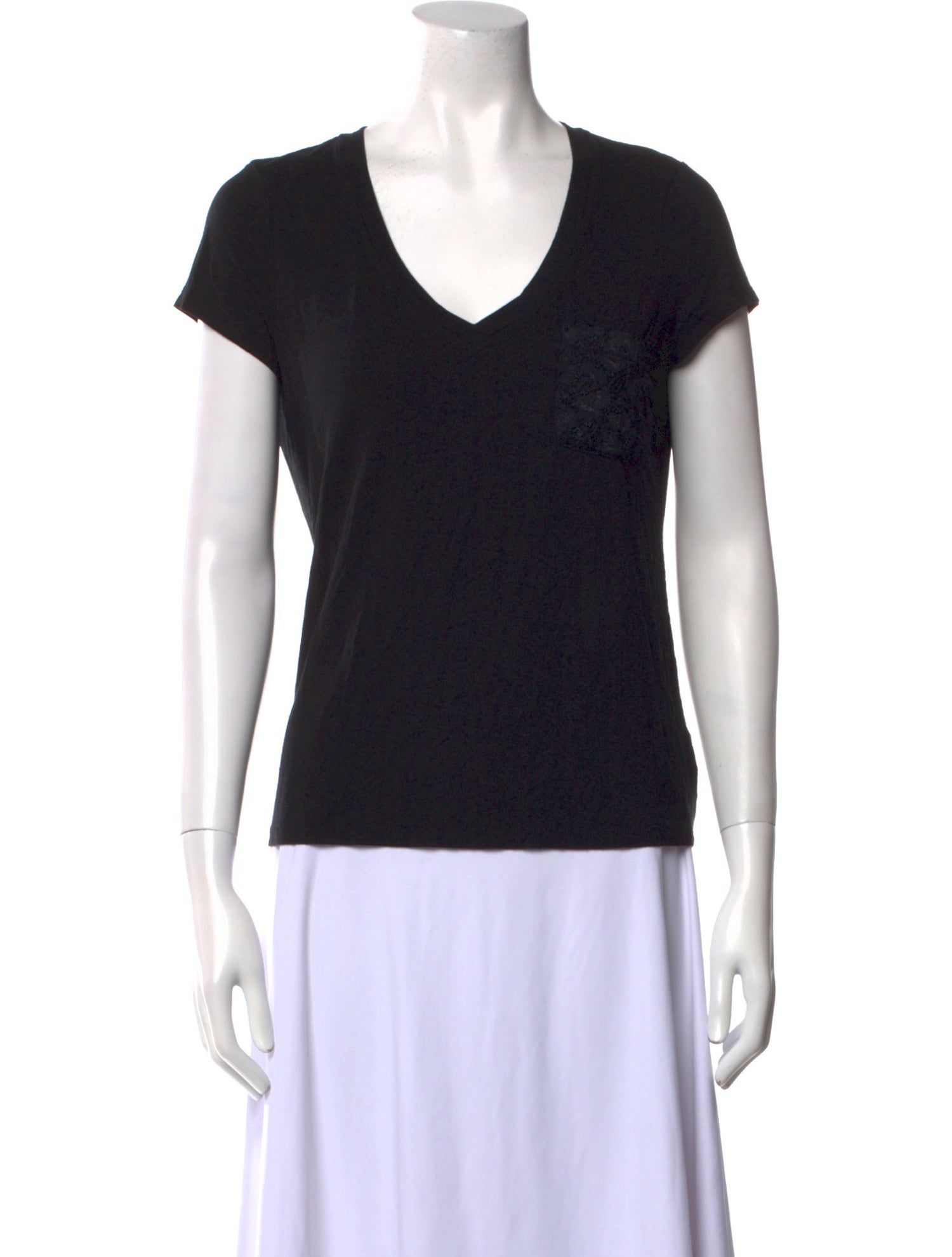 Saks Fifth Avenue V-Neck Short Sleeve T-Shirt