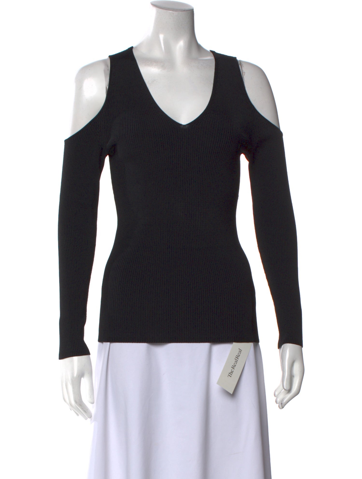 Saks Fifth Avenue V-Neck Long Sleeve Top