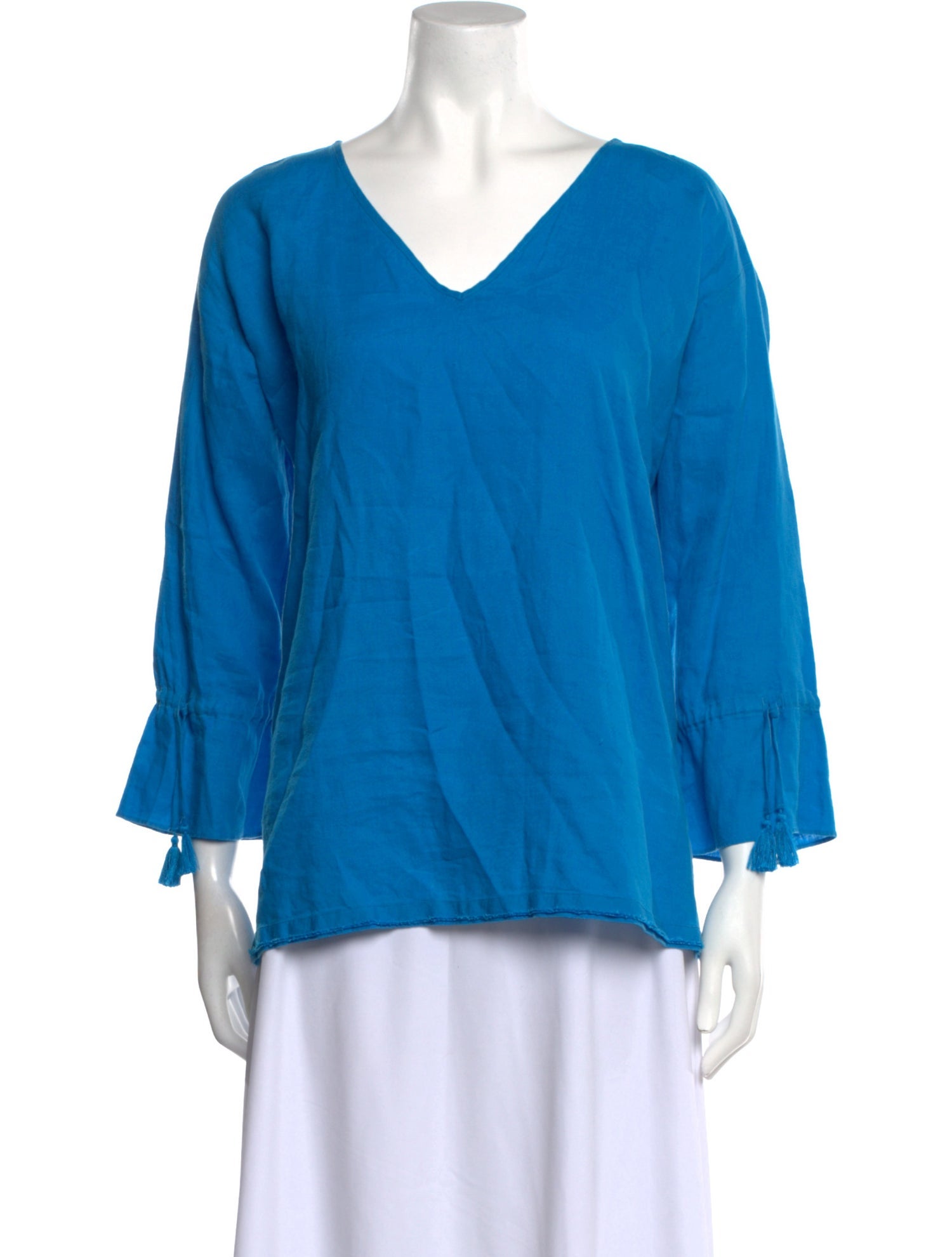 Saks Fifth Avenue Linen V-Neck Blouse