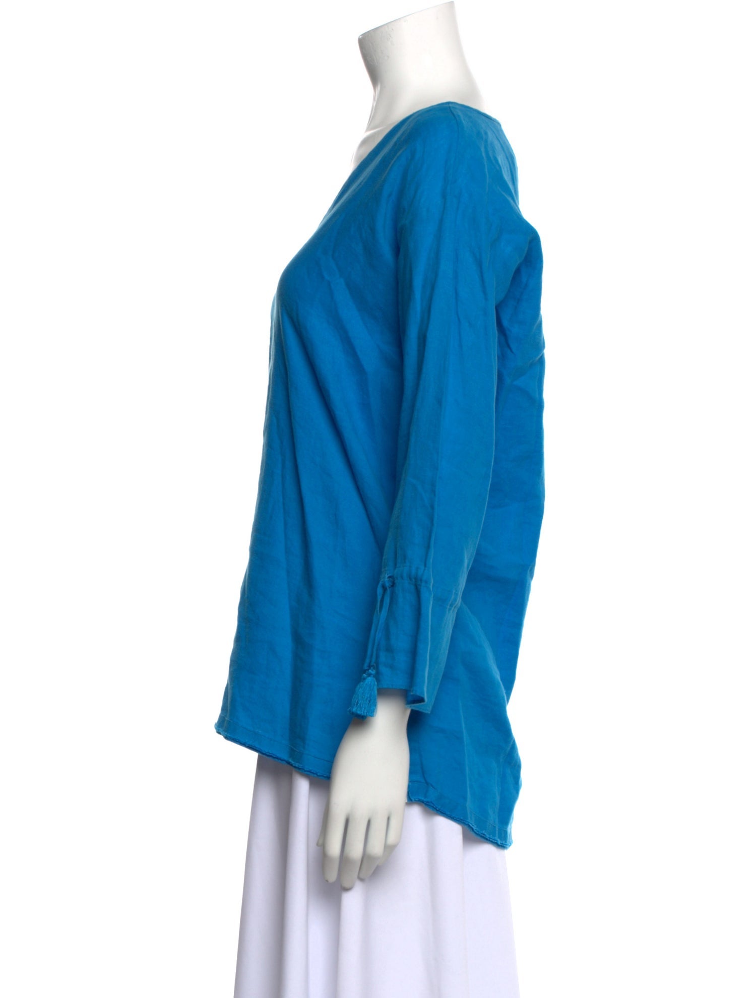 Saks Fifth Avenue Linen V-Neck Blouse