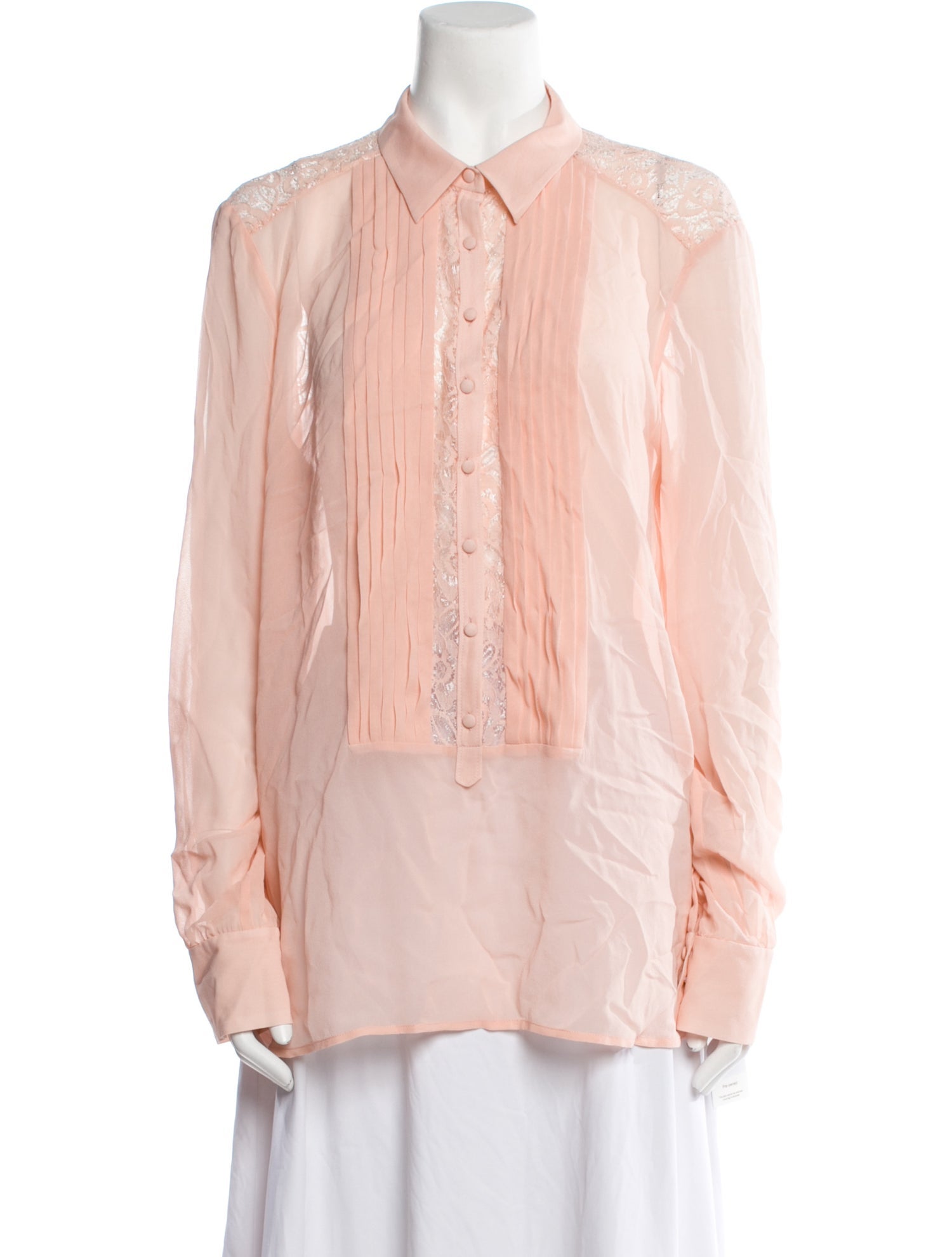 Saks Fifth Avenue Silk Long Sleeve Button-Up Top