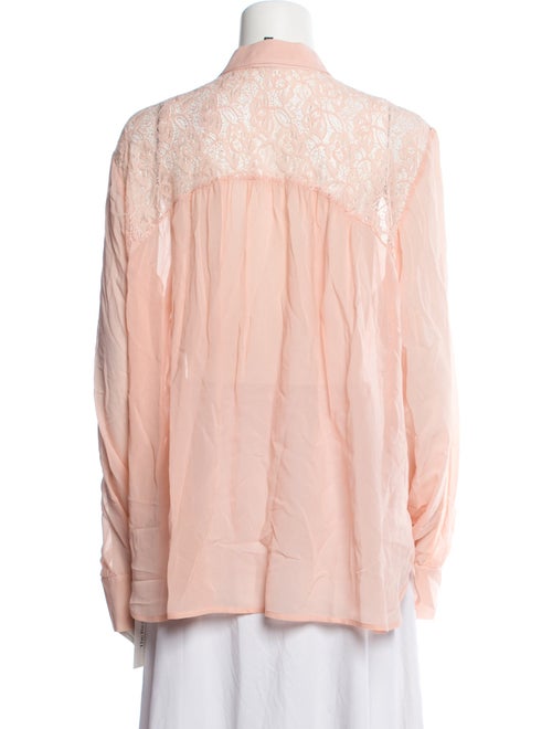 Saks Fifth Avenue Silk Long Sleeve Button-Up Top