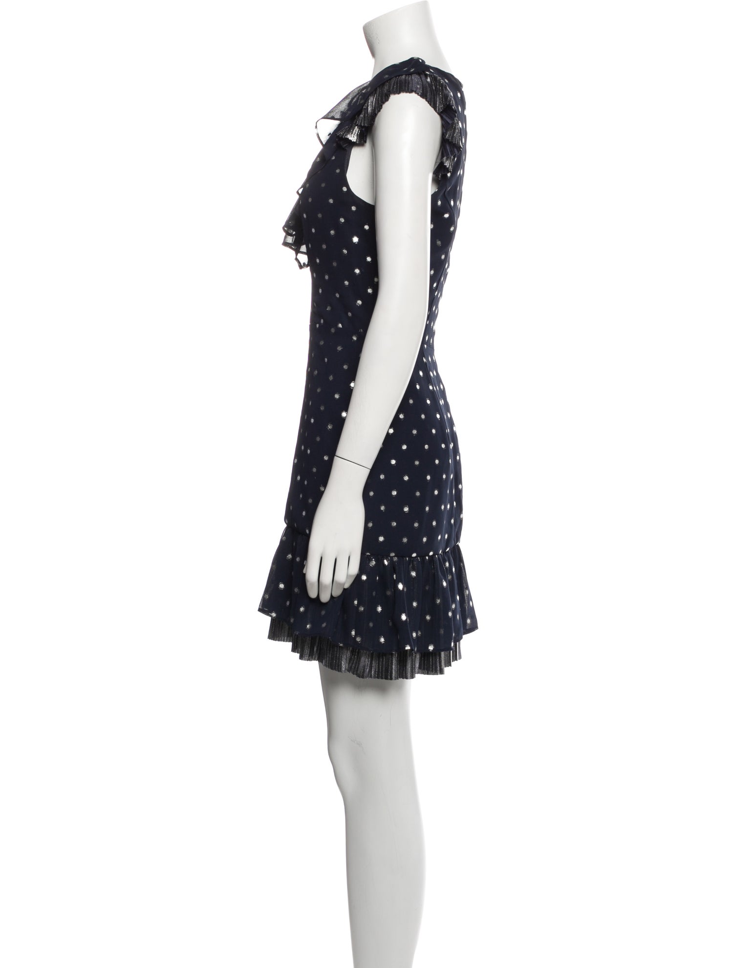 Saks Fifth Avenue Polka Dot Print Mini Dress