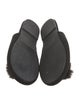 Saks Fifth Avenue Cashmere Faux Fur Trim Mules