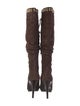 Saks Fifth Avenue Suede Studded Accents Lace-Up Boots