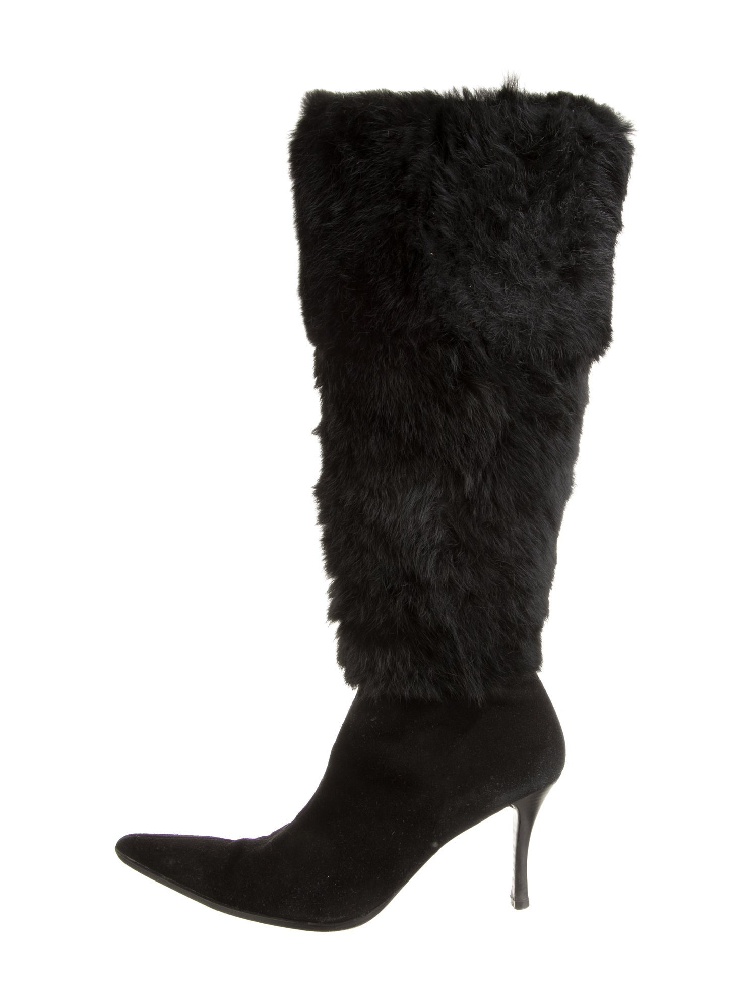 Saks Fifth Avenue Fur Fur Trim Boots