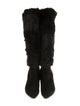 Saks Fifth Avenue Fur Fur Trim Boots