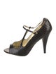 Saks Fifth Avenue Python T-Strap Pumps