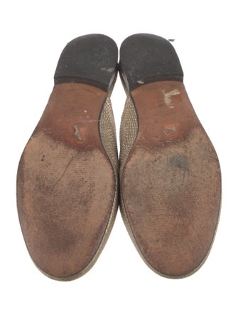 Saks Fifth Avenue Embossed Leather Mules