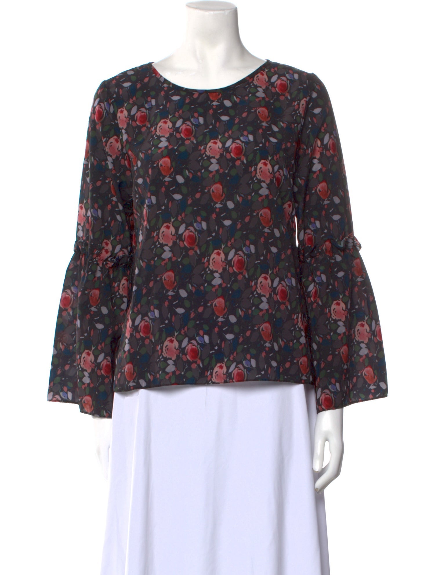 Saks Fifth Avenue Floral Print Scoop Neck Blouse