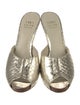 Saks Fifth Avenue Embossed Leather Mules