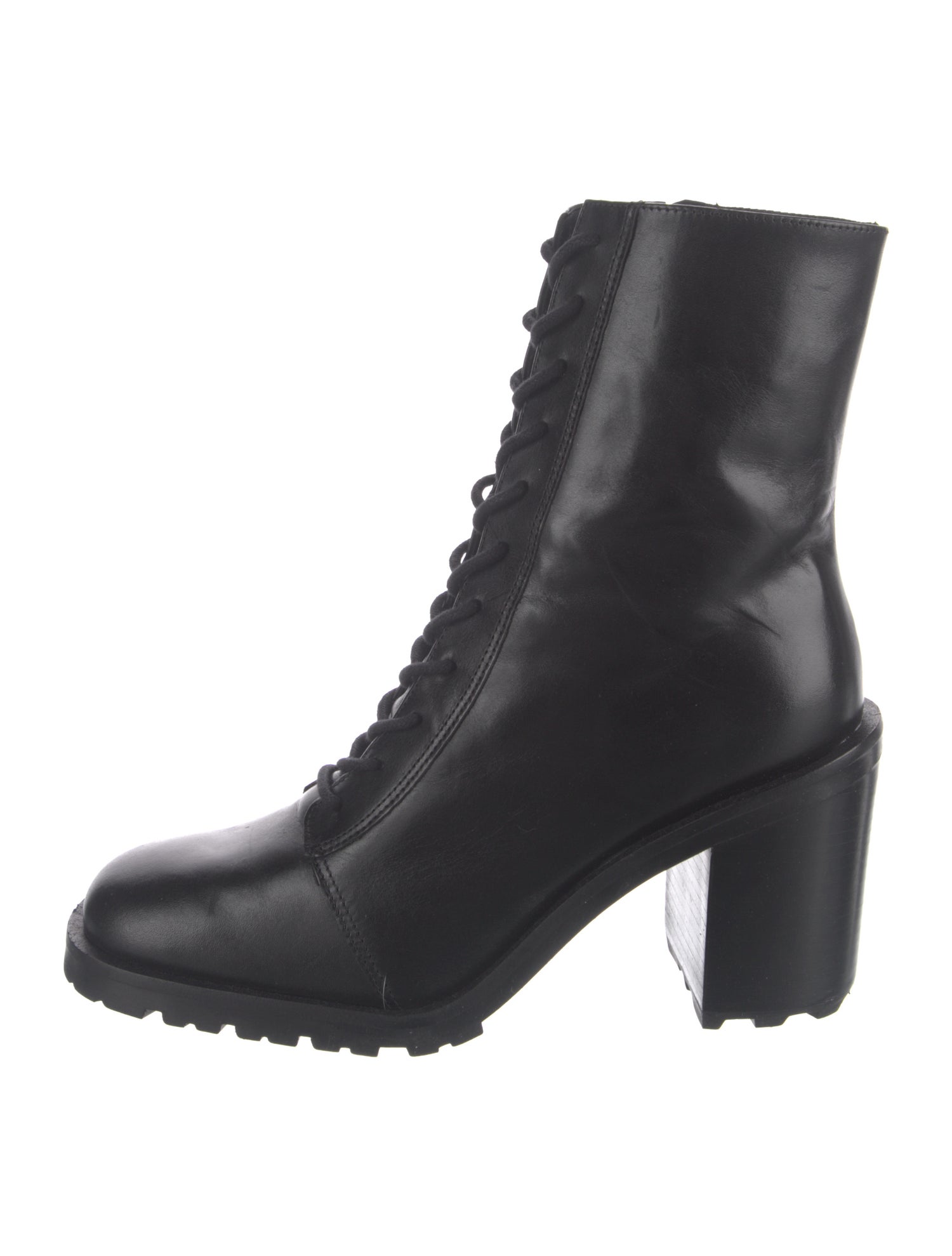 Saks Fifth Avenue Leather Combat Boots