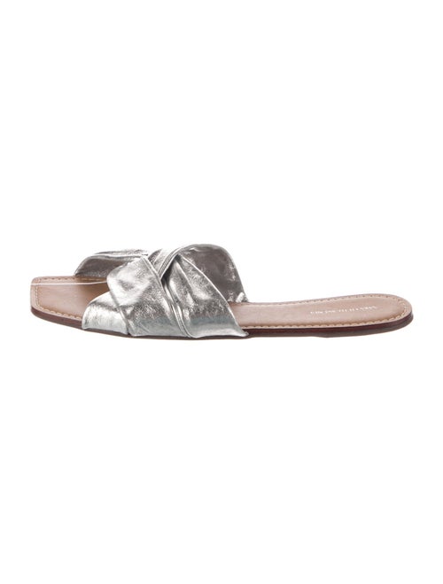 Saks Fifth Avenue Leather Slides