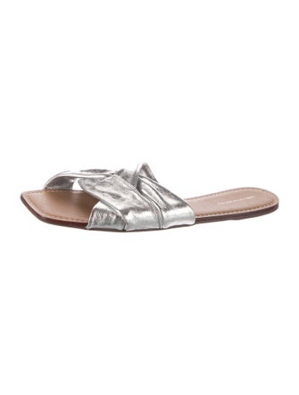 Saks Fifth Avenue Leather Slides