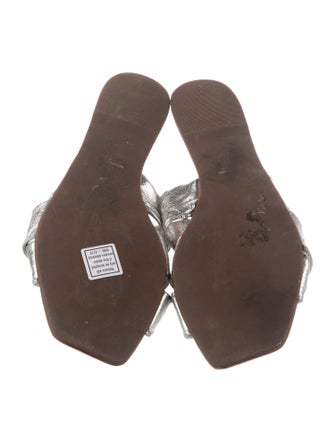 Saks Fifth Avenue Leather Slides