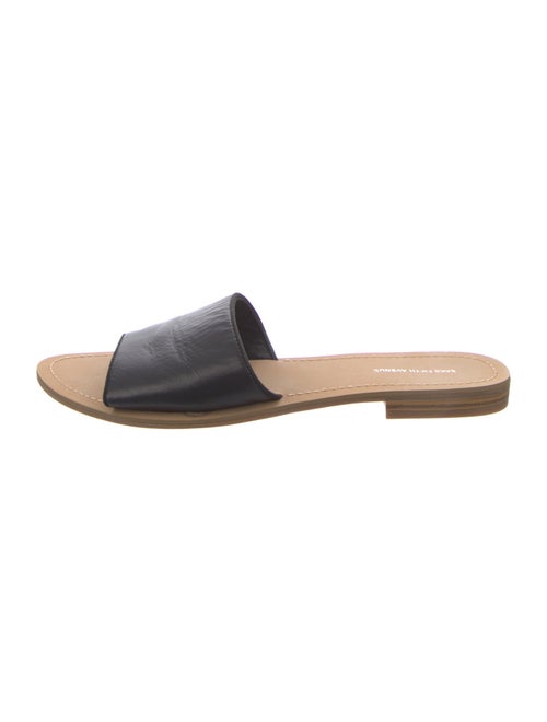 Saks Fifth Avenue Leather Slides