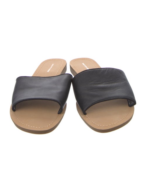 Saks Fifth Avenue Leather Slides