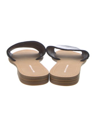 Saks Fifth Avenue Leather Slides
