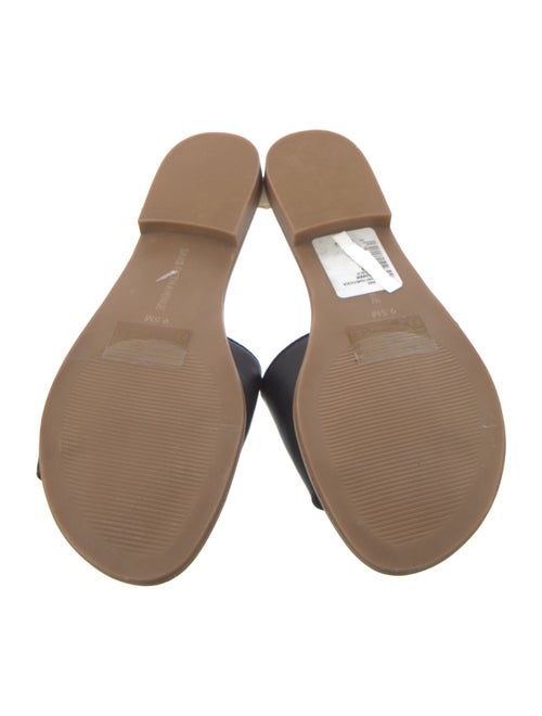 Saks Fifth Avenue Leather Slides