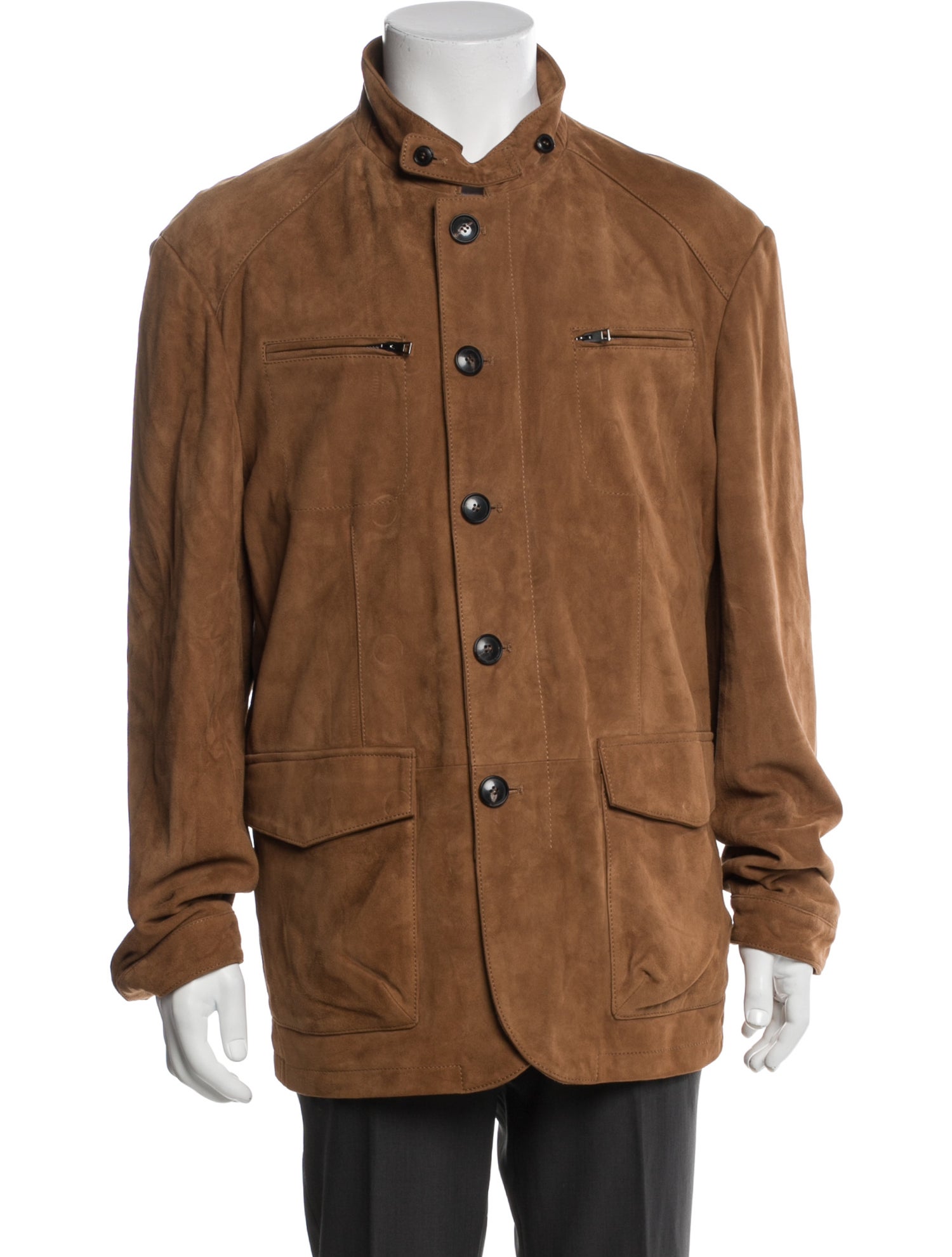 Saks Fifth Avenue Calfskin Utility Jacket