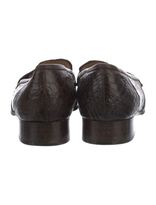 Saks Fifth Avenue Crocodile Loafers